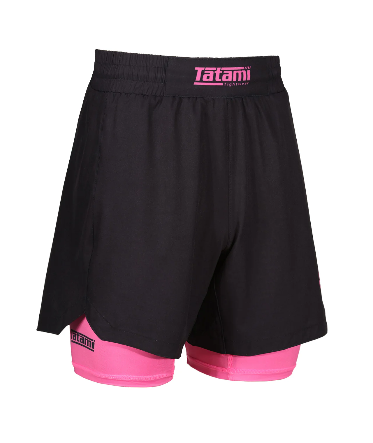 Ladies Dual Layer Grappling Shorts - Pink - Image 4