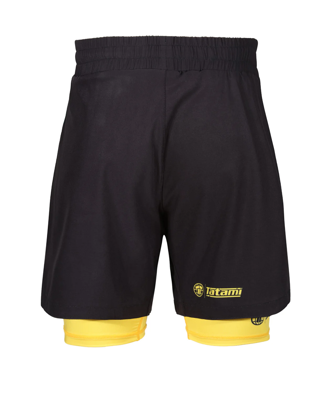 Ladies Dual Layer Grappling Shorts - Yellow - Image 3