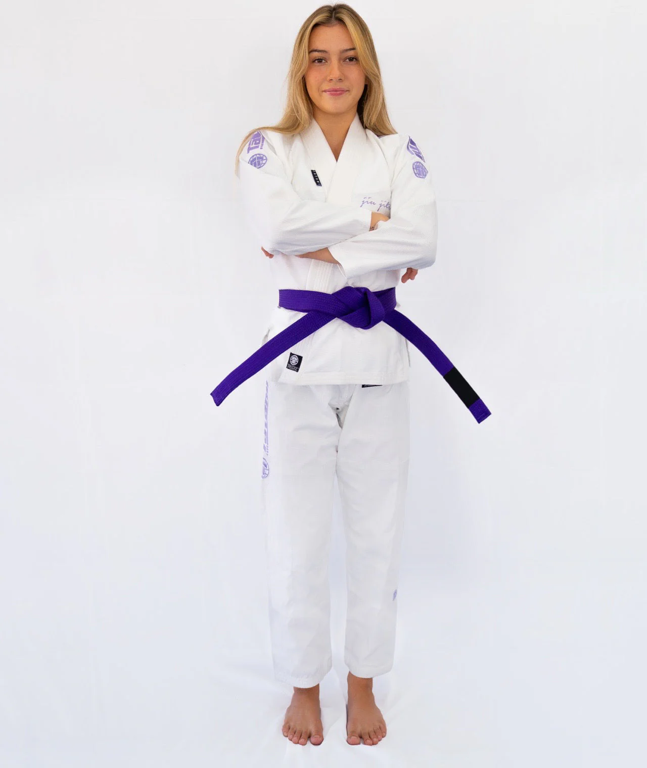 Ladies Elements Superlite Gi - Purple & White - Image 2