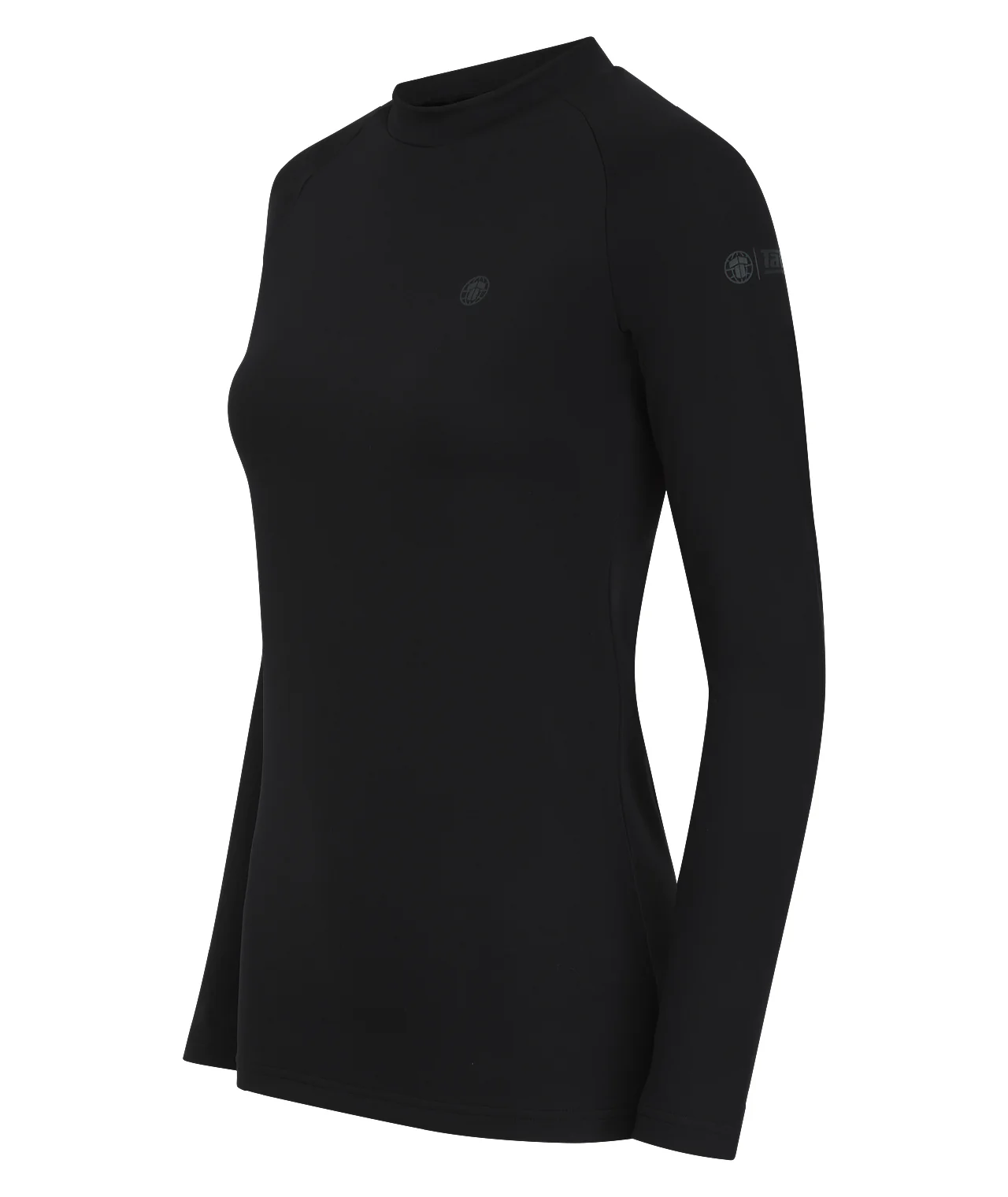 Ladies Fusion Long Sleeve Rash Guard - Black - Image 4