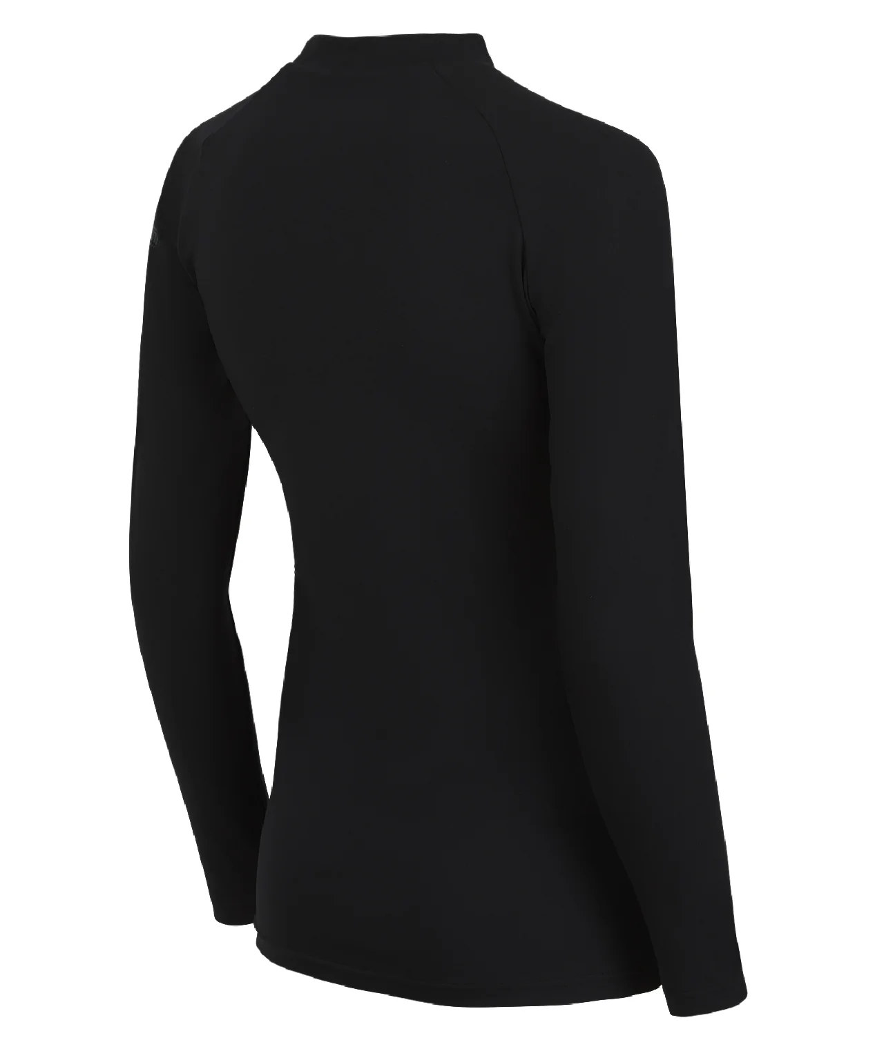 Ladies Fusion Long Sleeve Rash Guard - Black - Image 5