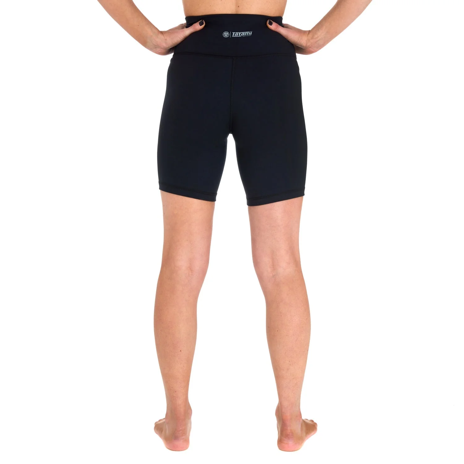Ladies Fusion Longline Shorts - Black - Image 6