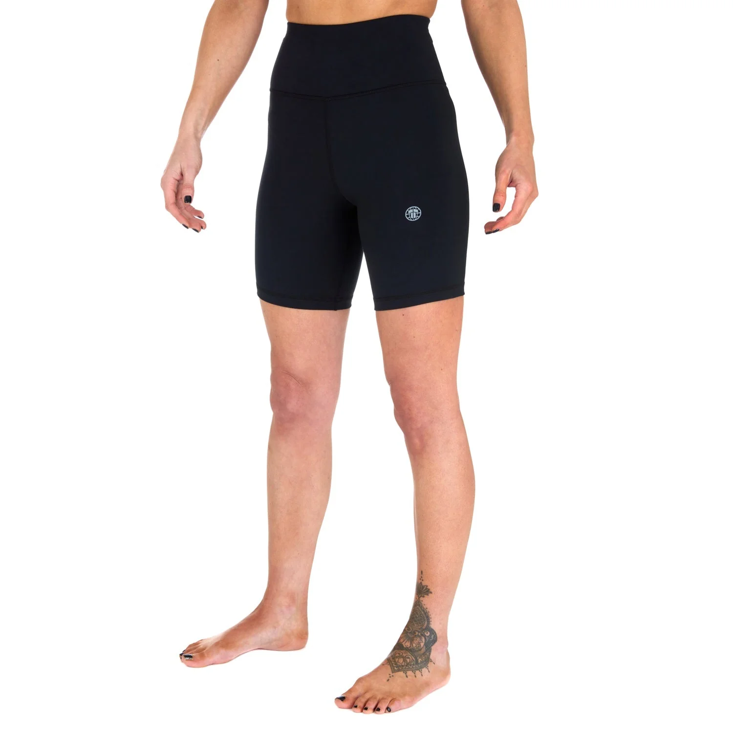 Ladies Fusion Longline Shorts - Black - Image 7