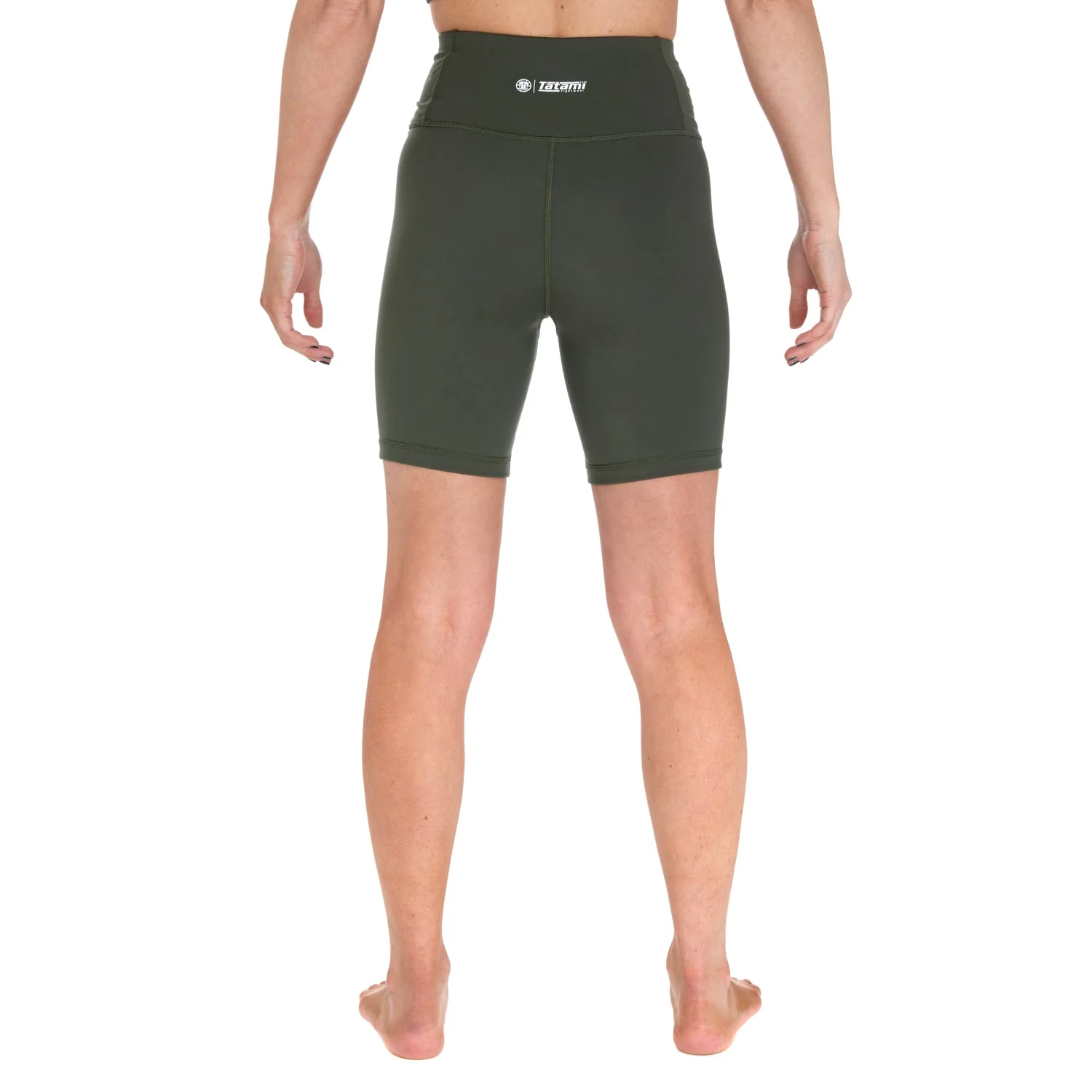 Ladies Agile Longline Shorts - Khaki - Image 6