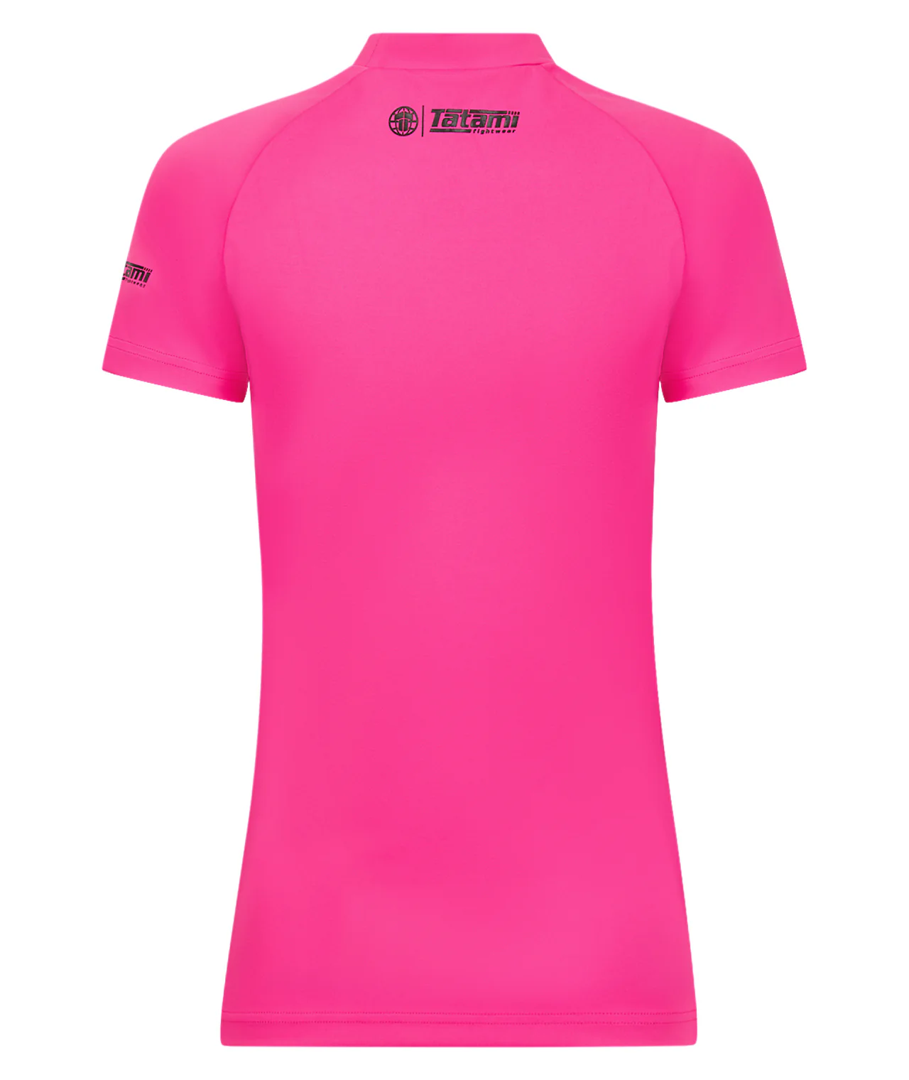 Ladies Fusion Short Sleeve Rash Guard - Pink - Image 3