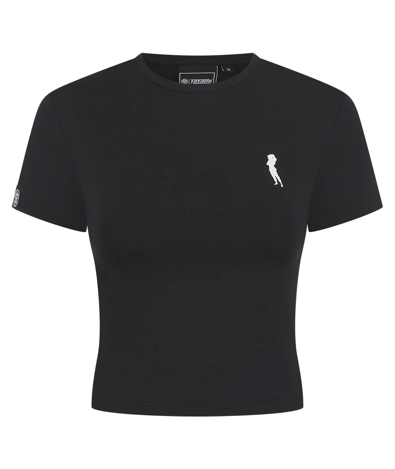 Ladies Helena Cropped T-Shirt - Black