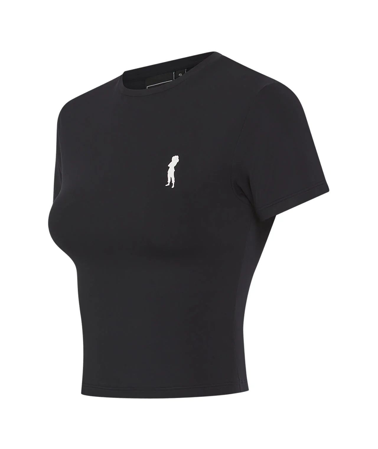 Ladies Helena Cropped T-Shirt - Black - Image 4