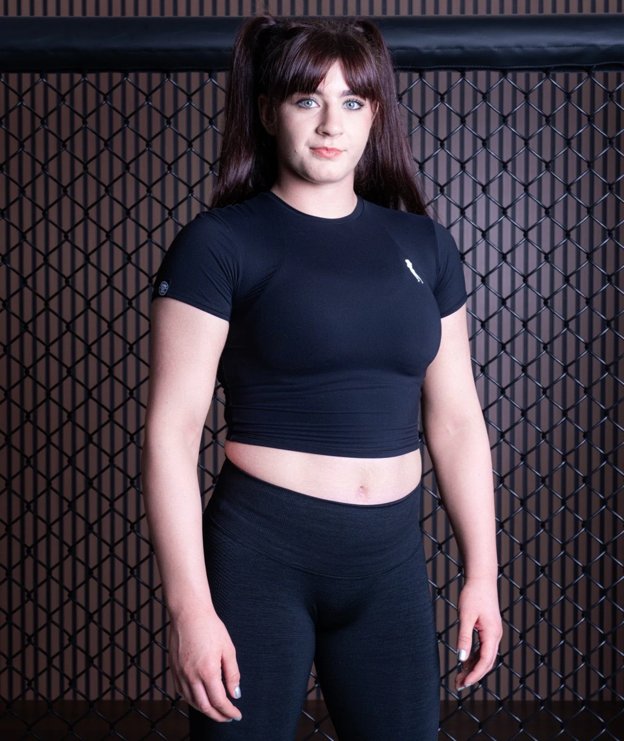 Ladies Helena Cropped T-Shirt - Black - Image 6