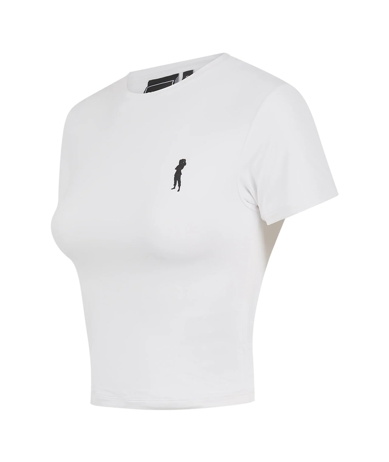 Ladies Helena Cropped T-Shirt - White - Image 4