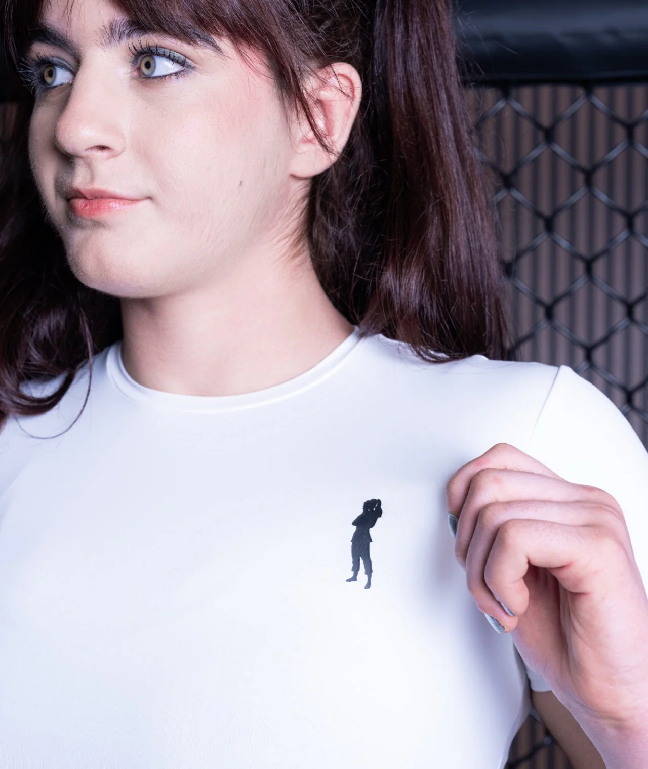Ladies Helena Cropped T-Shirt - White - Image 6