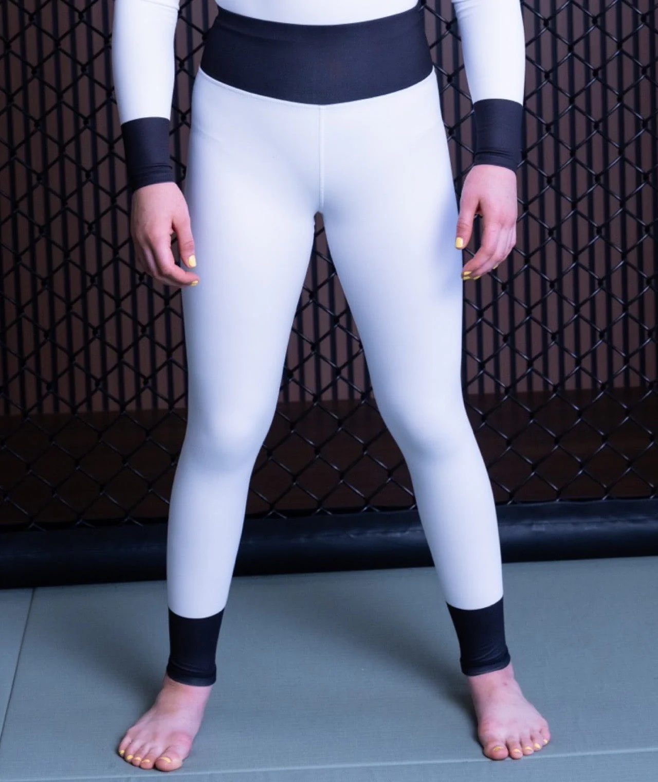 Ladies Helena Ranked Leggings - White - Image 2