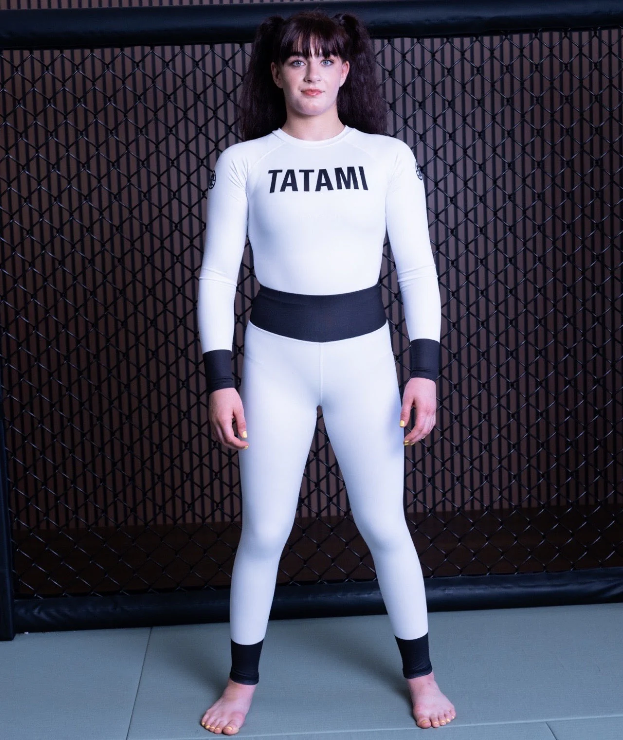 Ladies Helena Ranked Leggings - White - Image 6