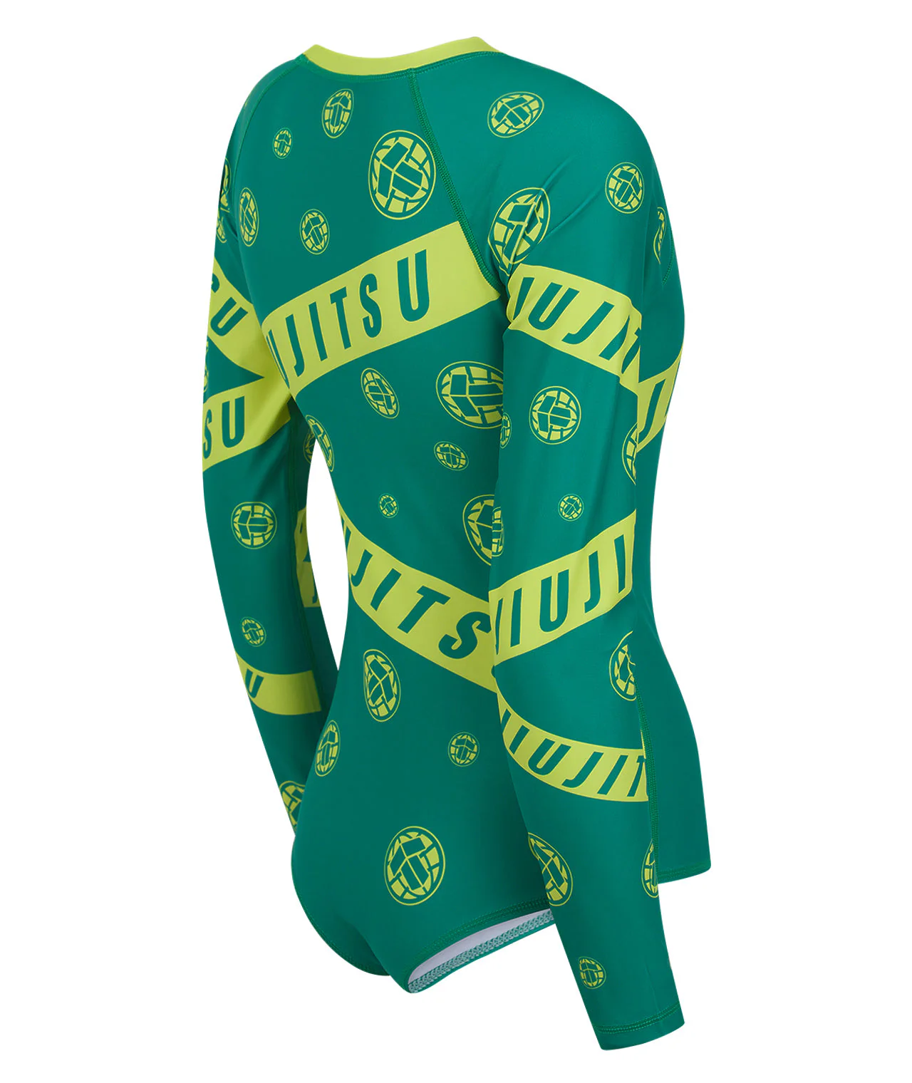 Ladies Helena Taped Leotard - Green & Yellow - Image 5