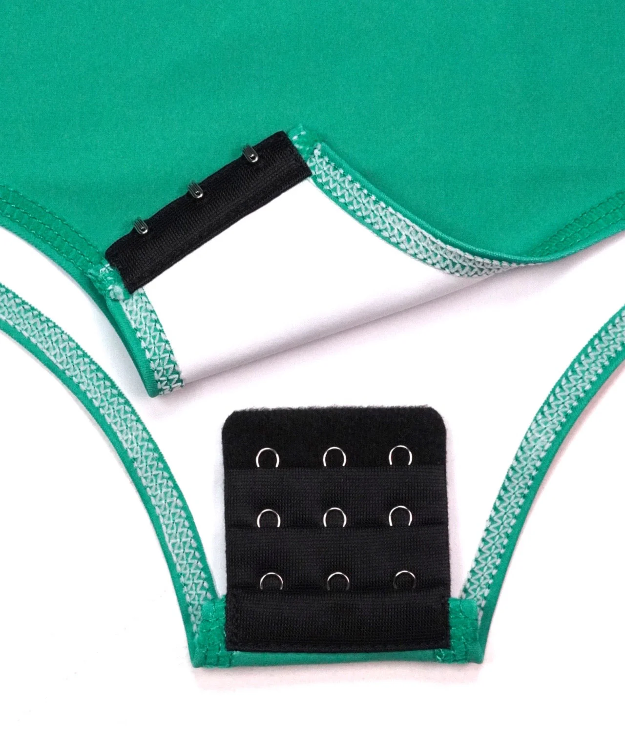 Ladies Helena Taped Leotard - Green & Yellow - Image 6