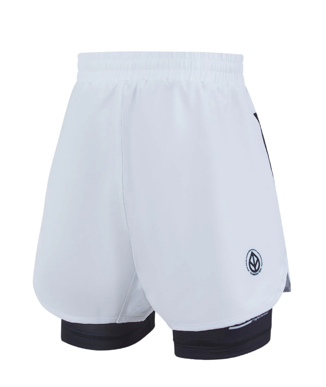 Ladies IBJJF Ranked Hybrid Shorts - Black & White - Image 4