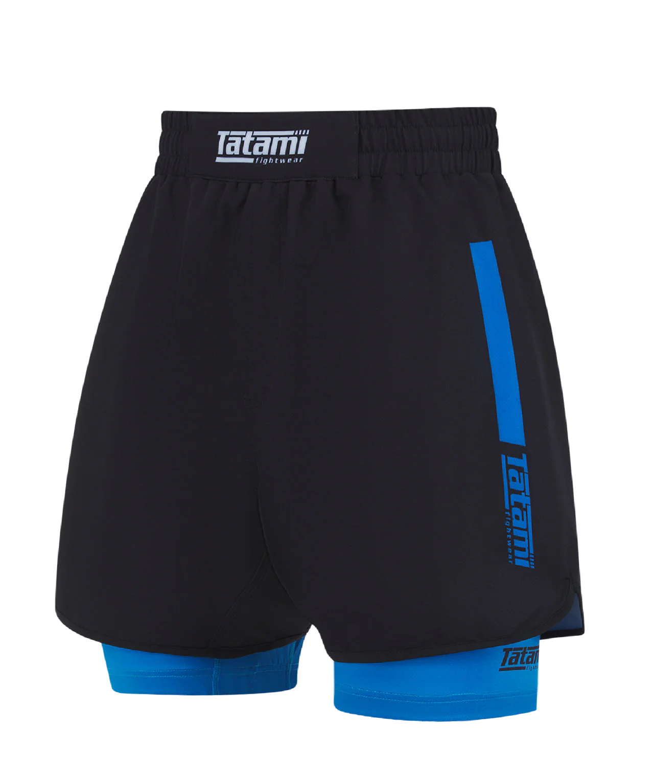 Ladies IBJJF Ranked Hybrid Shorts - Blue - Image 3