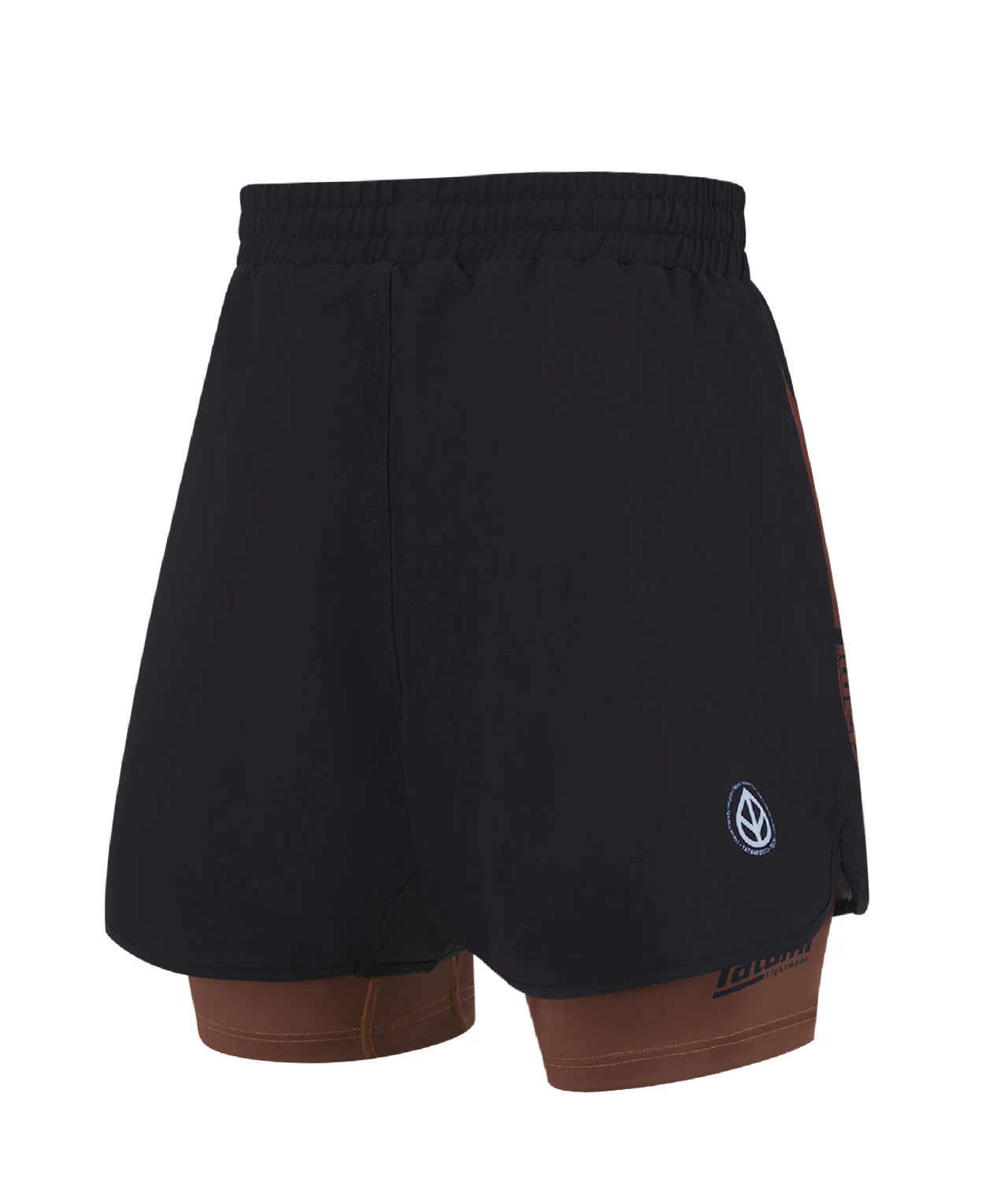 Ladies IBJJF Ranked Hybrid Shorts - Brown - Image 4