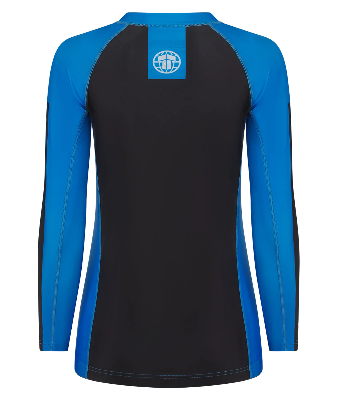 Ladies IBJJF Ranked Long Sleeve Rash Guard - Blue - Image 3