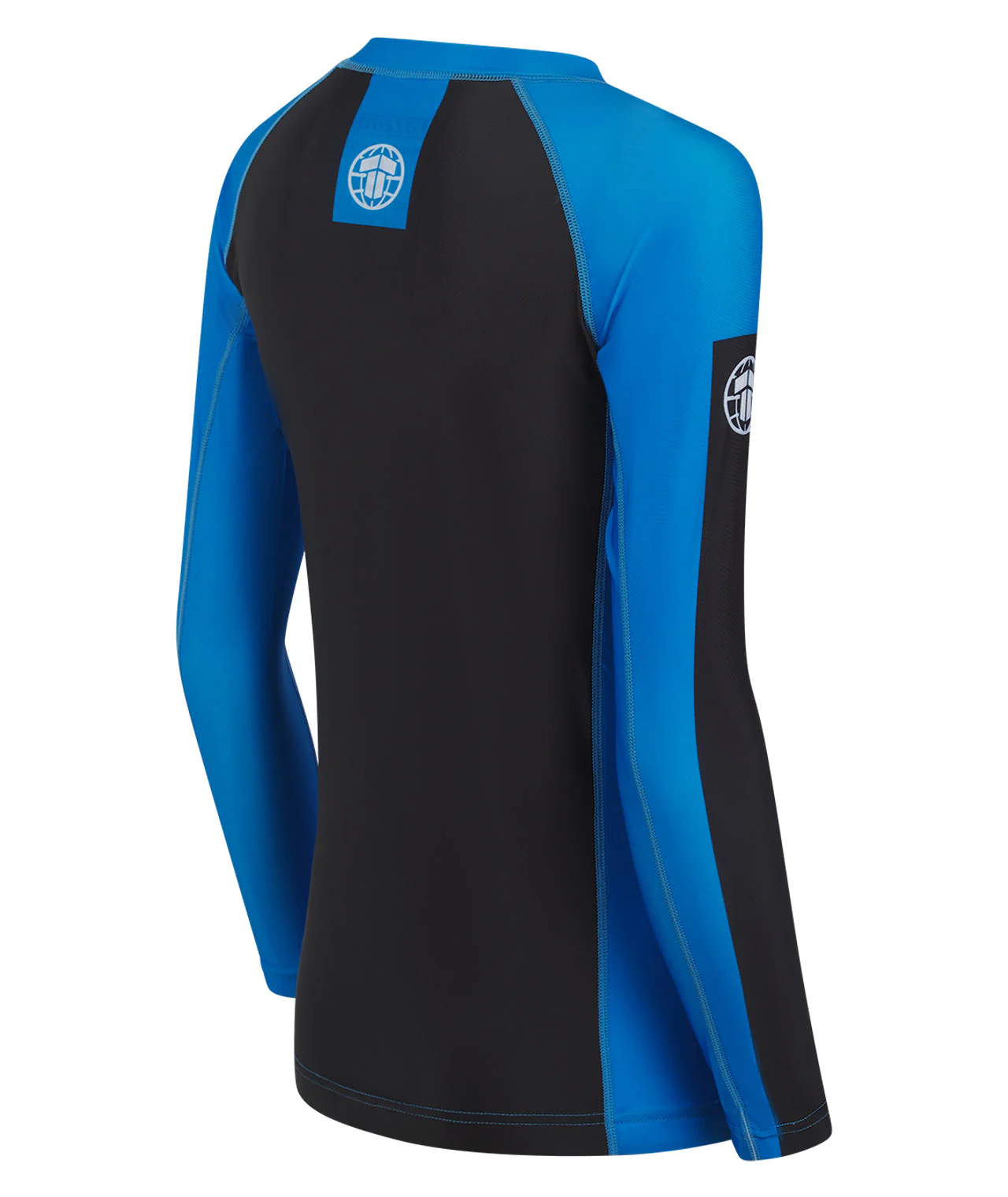 Ladies IBJJF Ranked Long Sleeve Rash Guard - Blue - Image 4