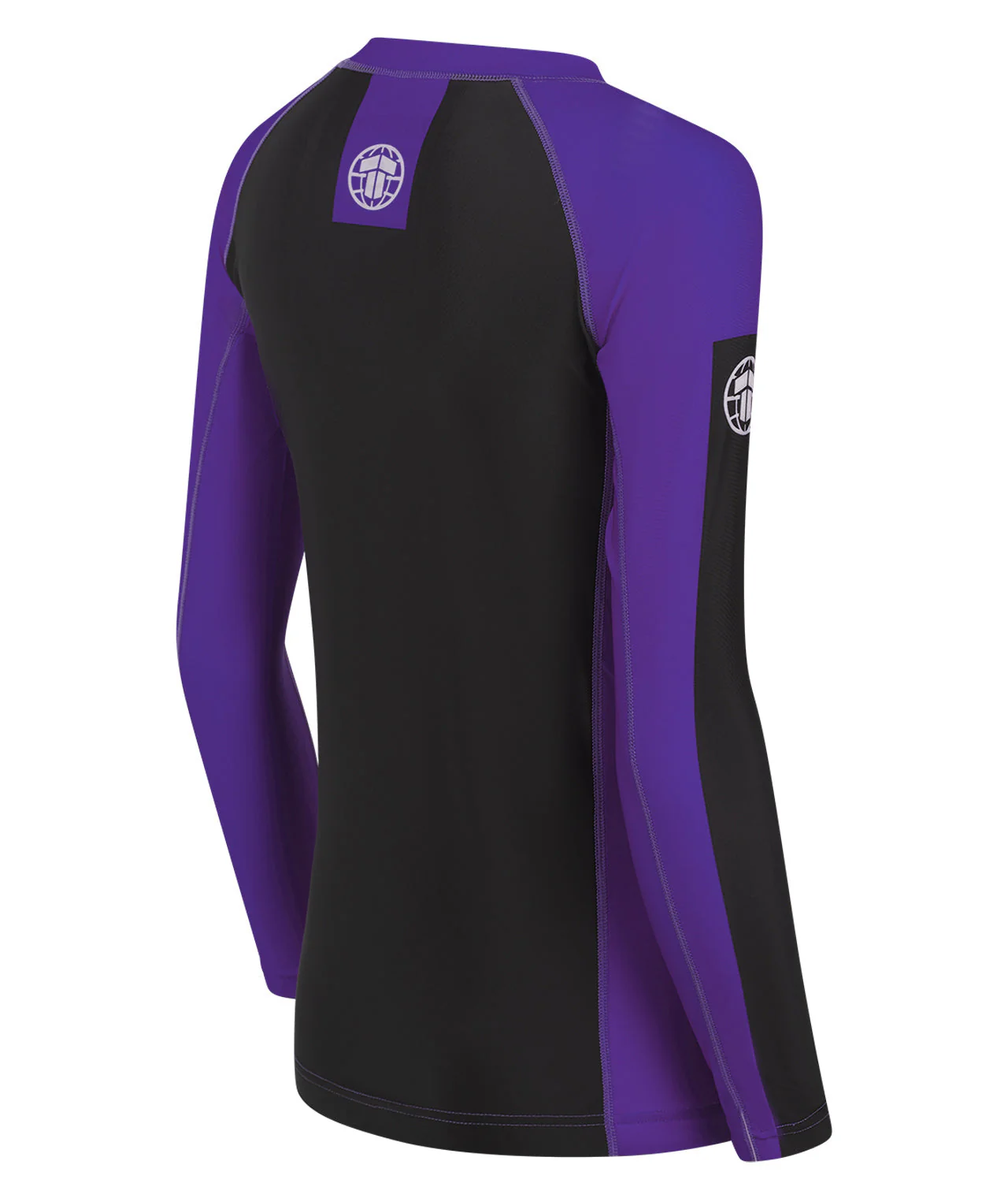 Ladies IBJJF Ranked Long Sleeve Rash Guard - Purple - Image 4