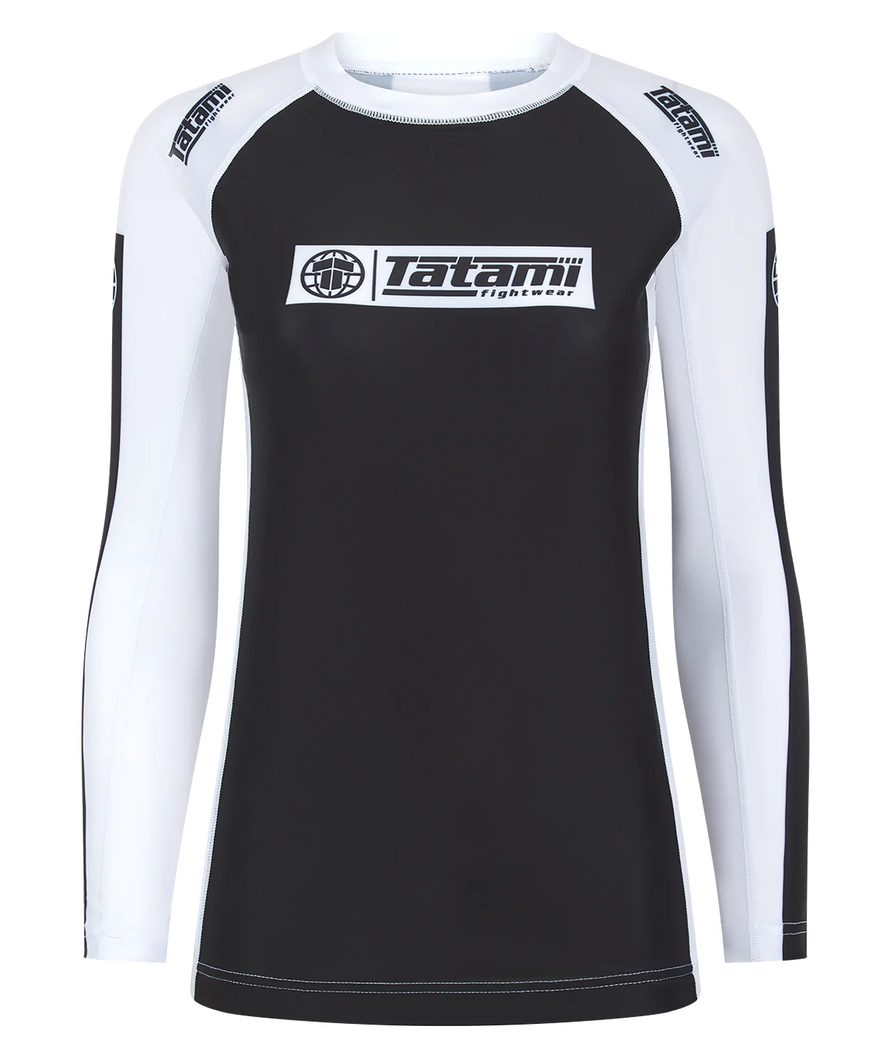 Ladies IBJJF Ranked Long Sleeve Rash Guard - White