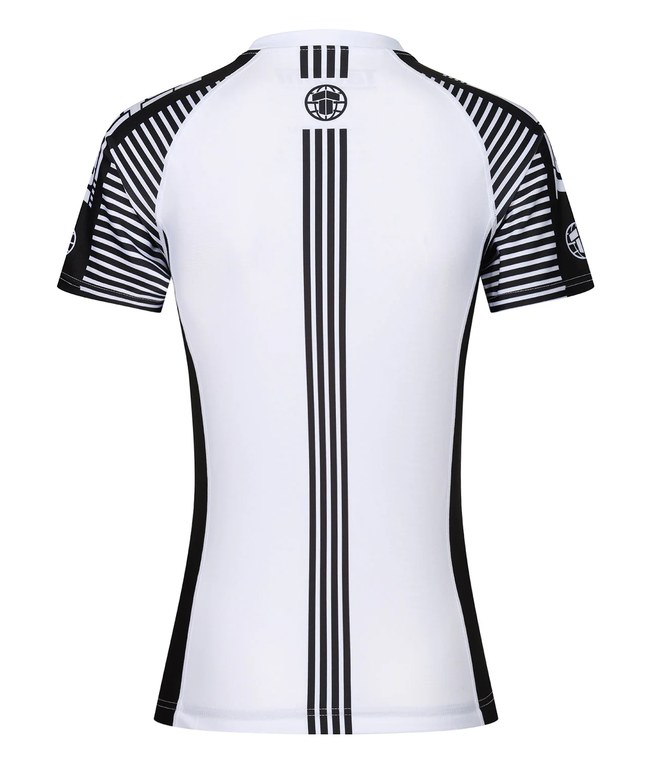 Ladies IBJJF Ranked Rash Guard - Black & White - Image 2