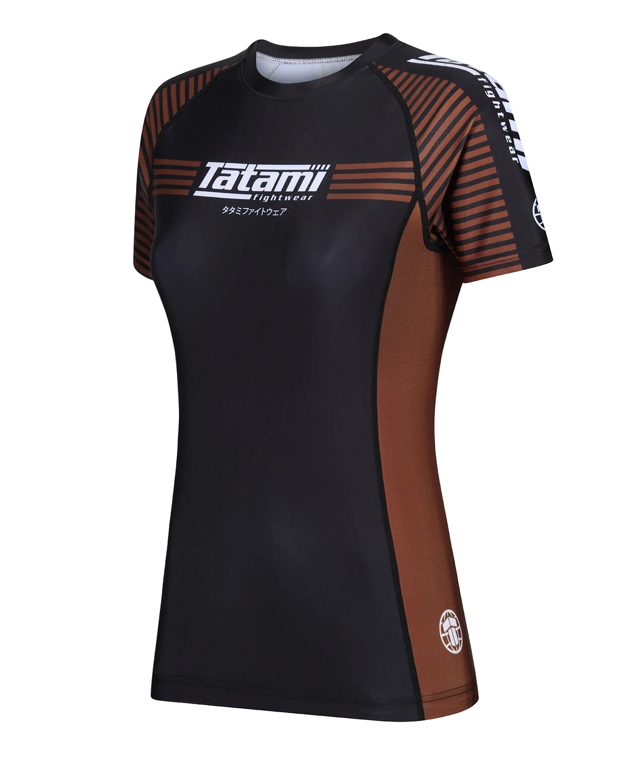 Ladies IBJJF Ranked Rash Guard - Brown - Image 3