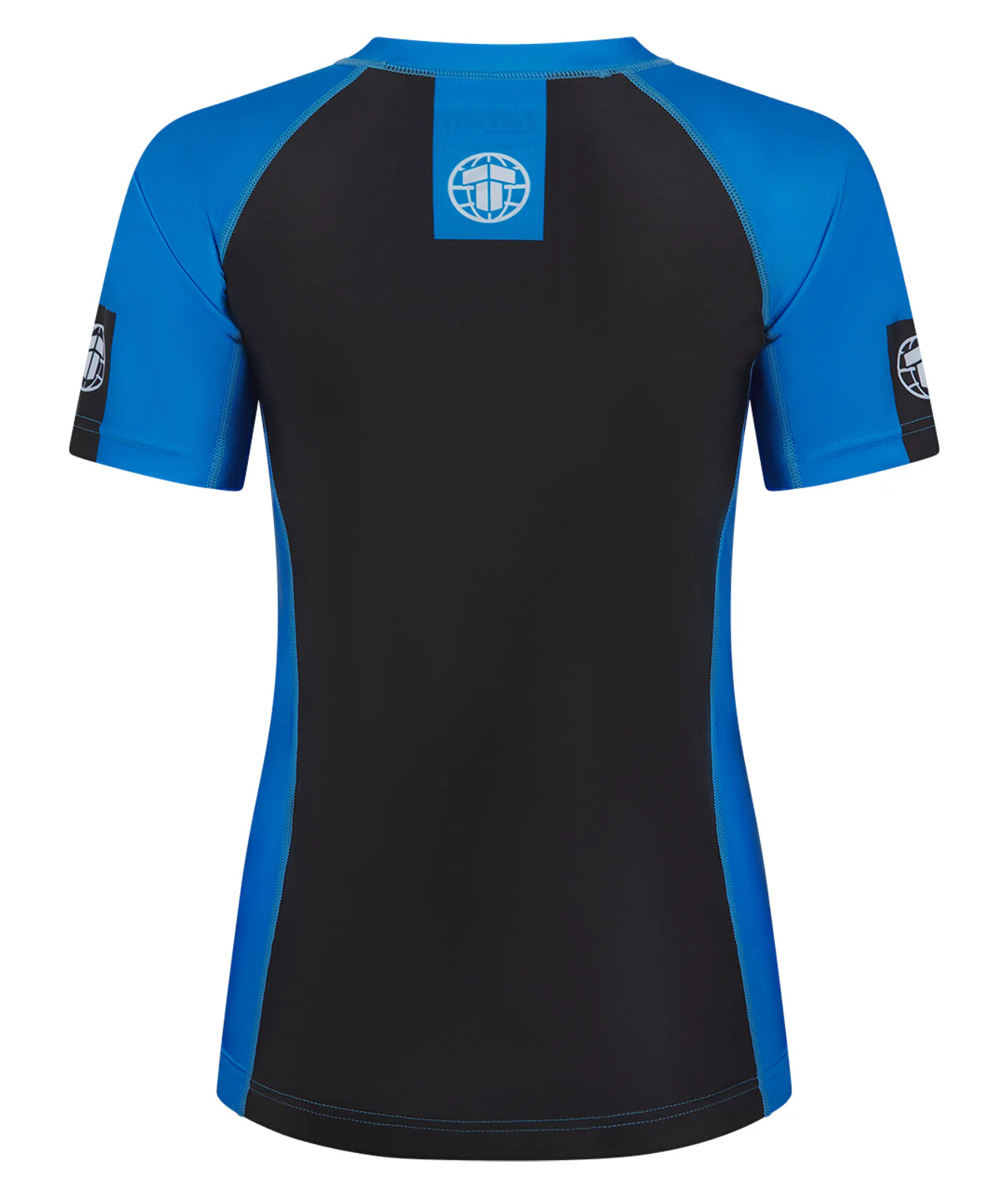 Ladies IBJJF Ranked Short Sleeve Rash Guard - Blue - Image 3