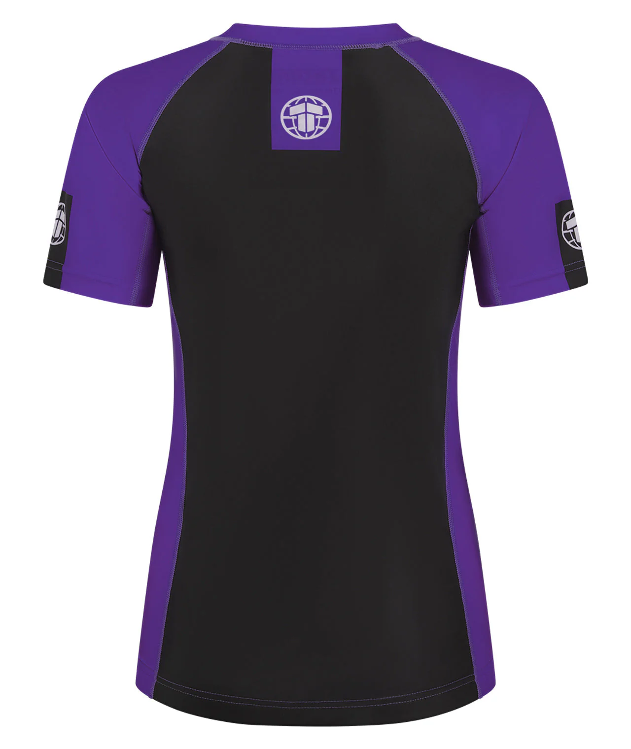 Ladies IBJJF Ranked Short Sleeve Rash Guard - Purple - Image 3