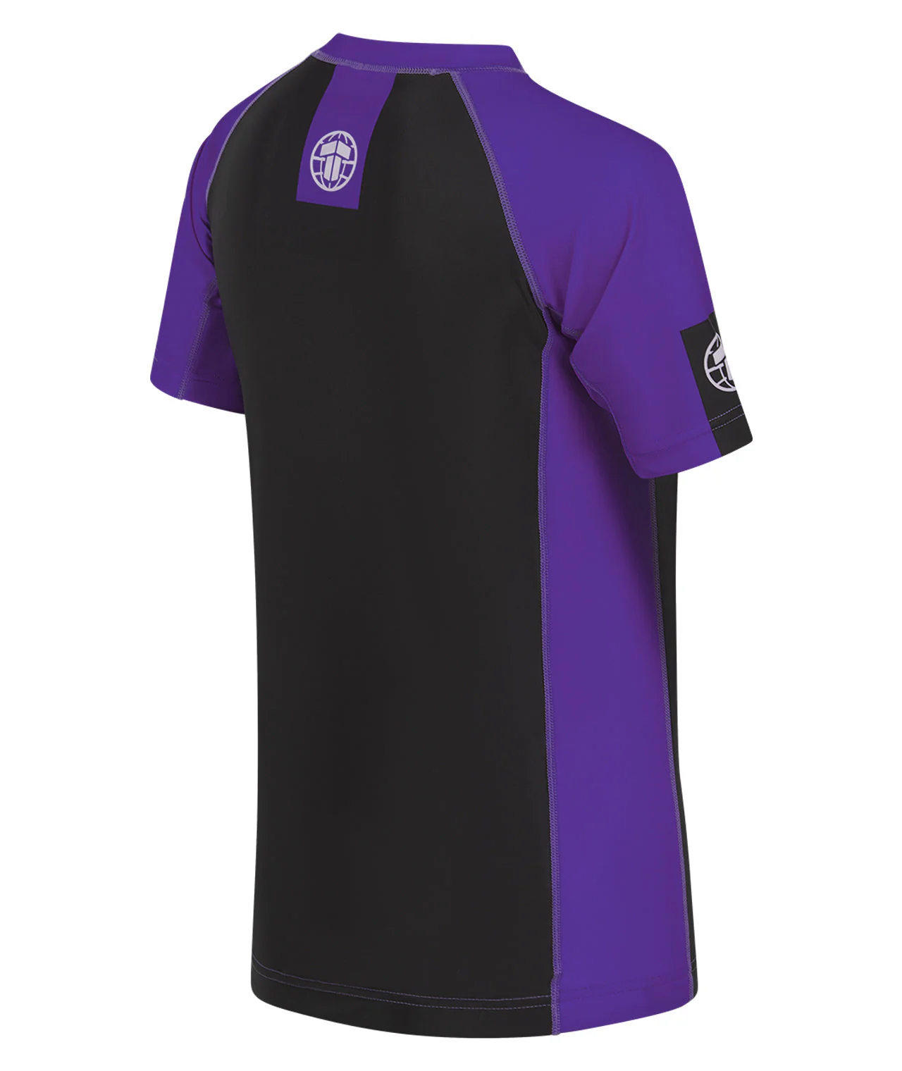 Ladies IBJJF Ranked Short Sleeve Rash Guard - Purple - Image 4