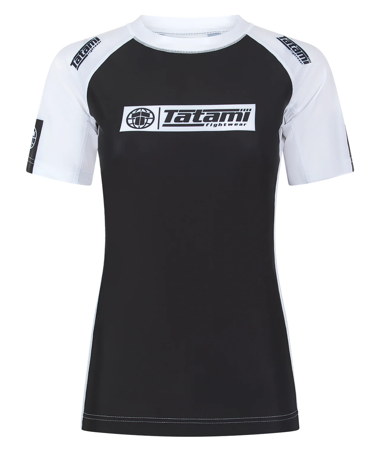 Ladies IBJJF Ranked Short Sleeve Rash Guard - White
