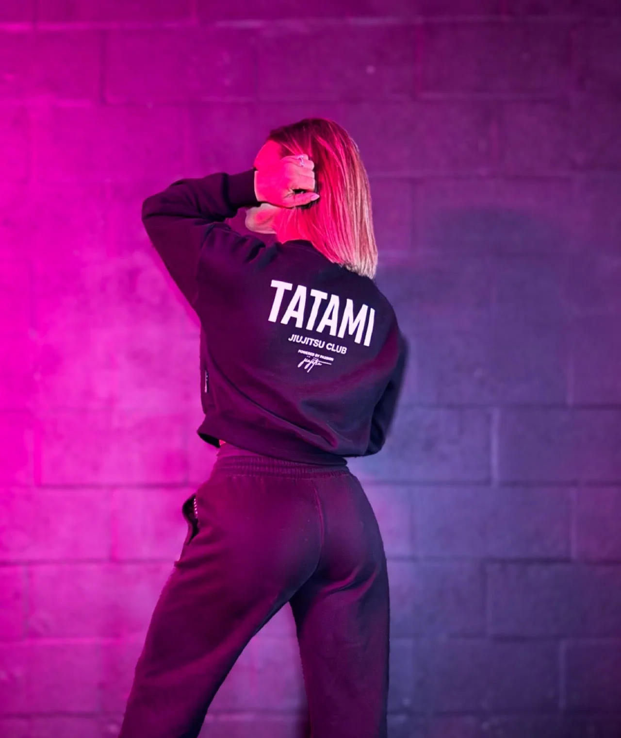 Ladies JJ Club Cropped Sweatshirt - Image 6