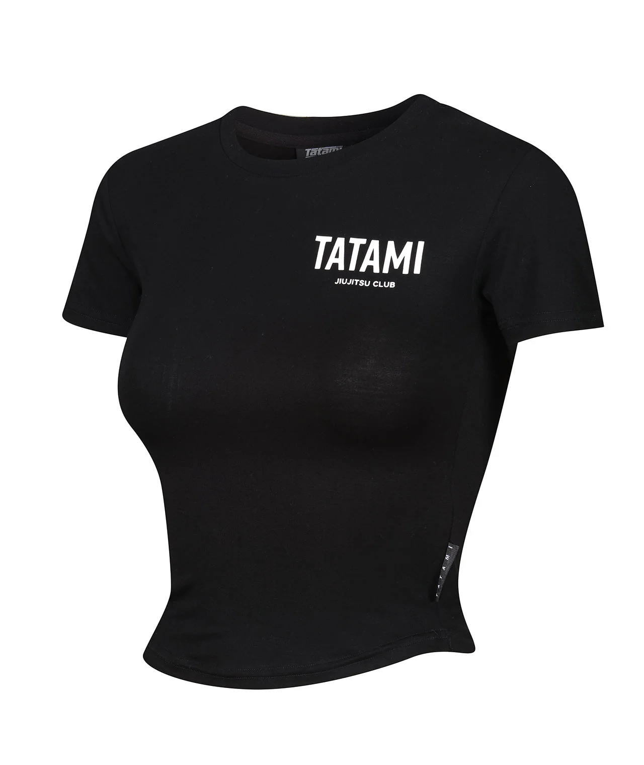 Ladies JJ Club Cropped T-Shirt - Black - Image 4