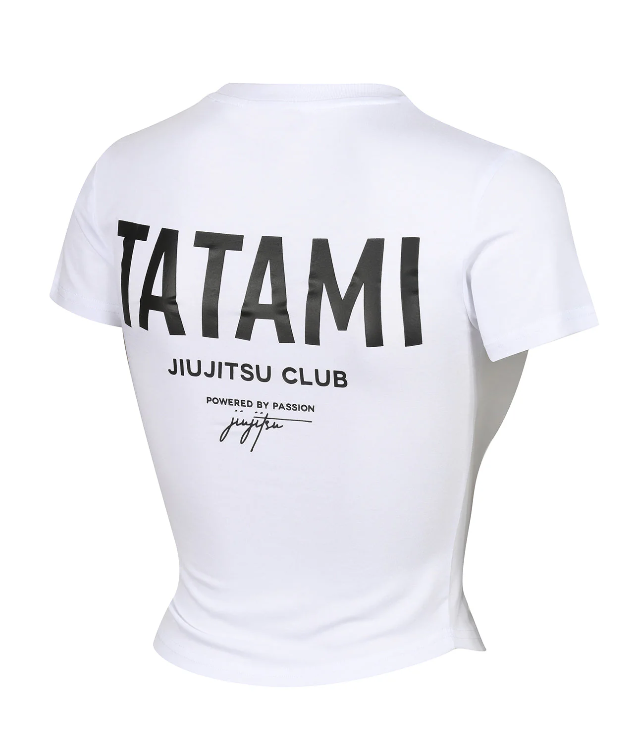 Ladies JJ Club Cropped T-Shirt - White - Image 5