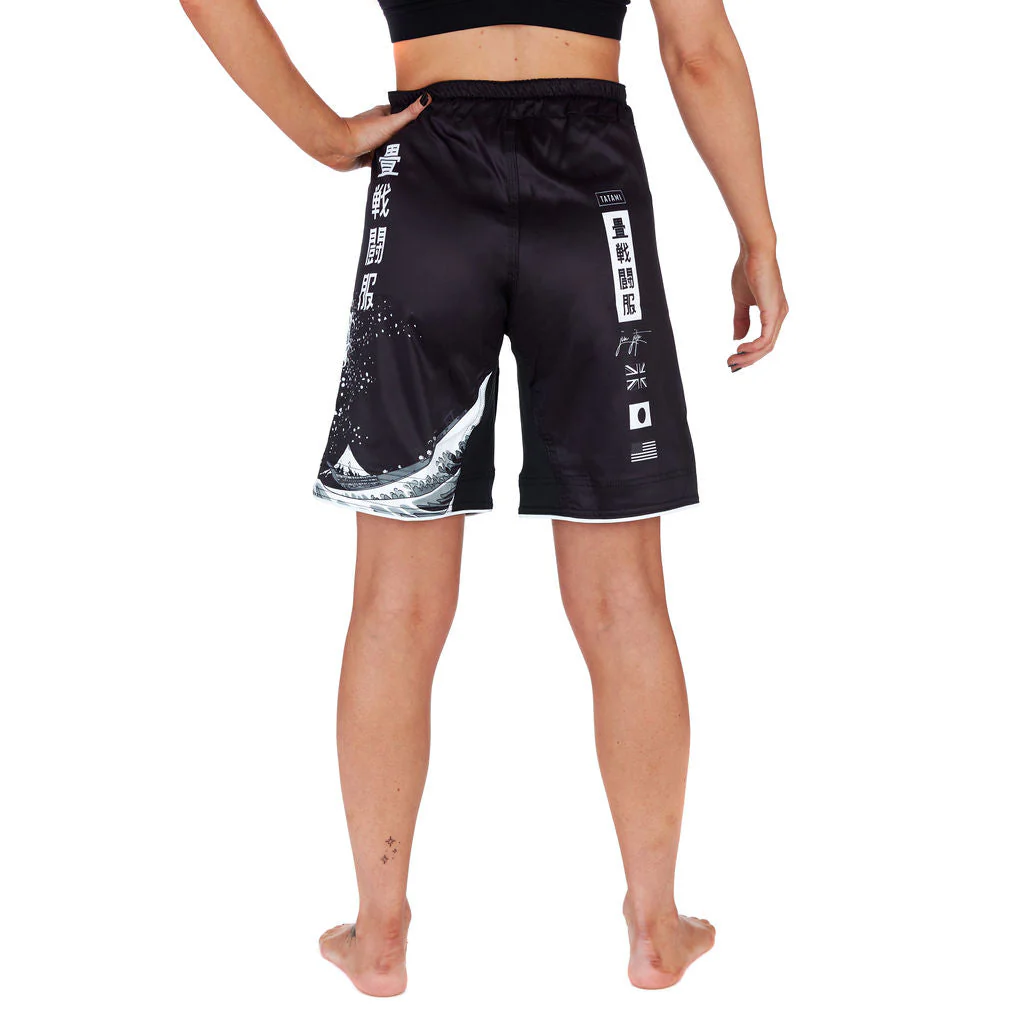 Ladies Kanagawa Shorts - Black - Image 6