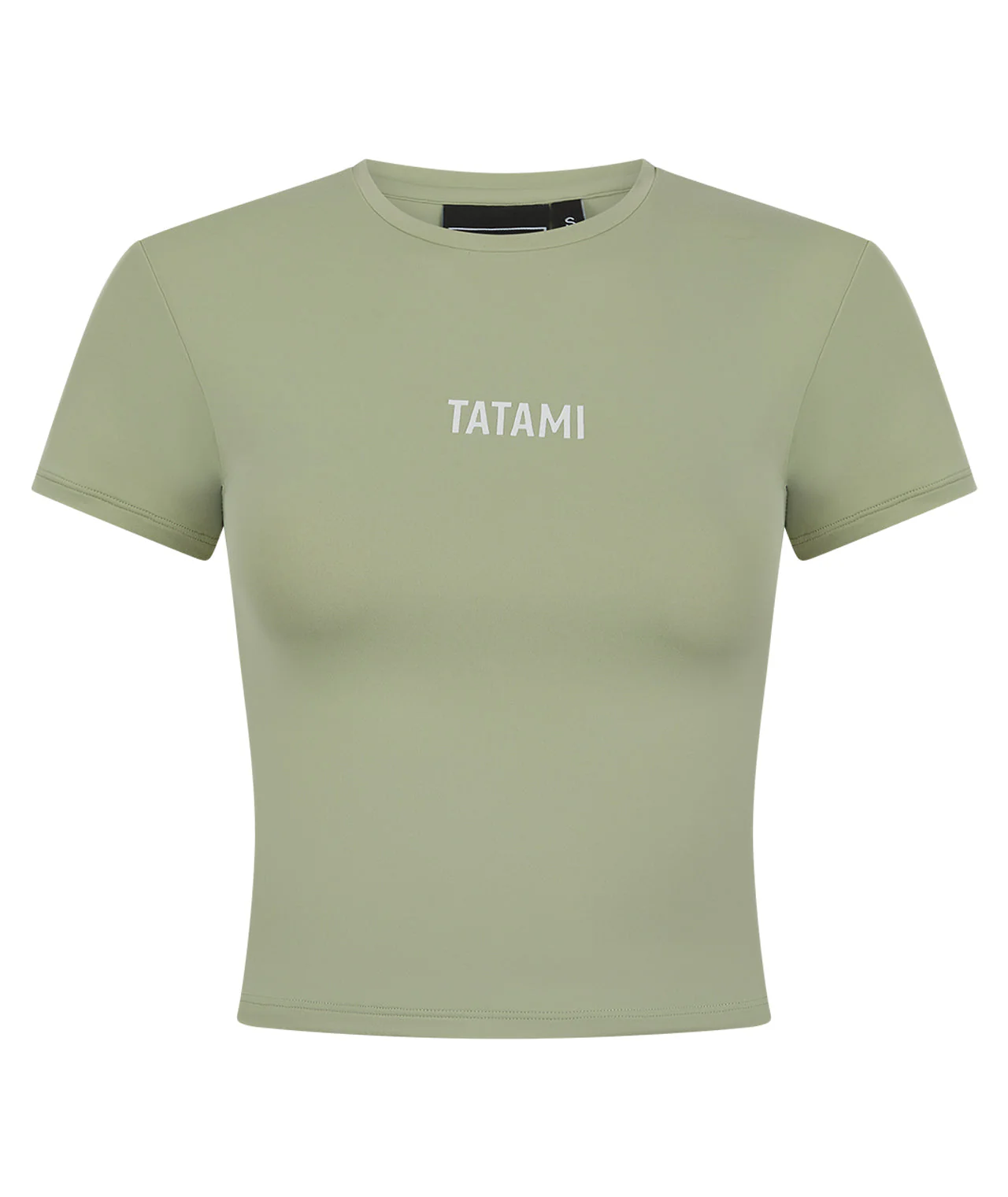 Ladies Luxe Cropped T-Shirt - Sage