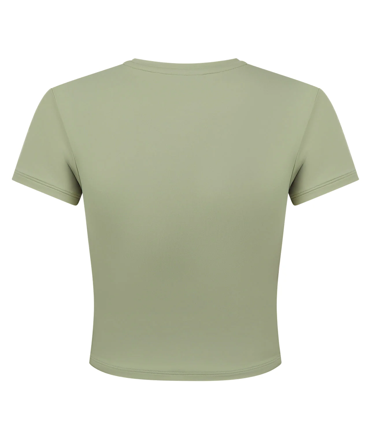 Ladies Luxe Cropped T-Shirt - Sage - Image 2