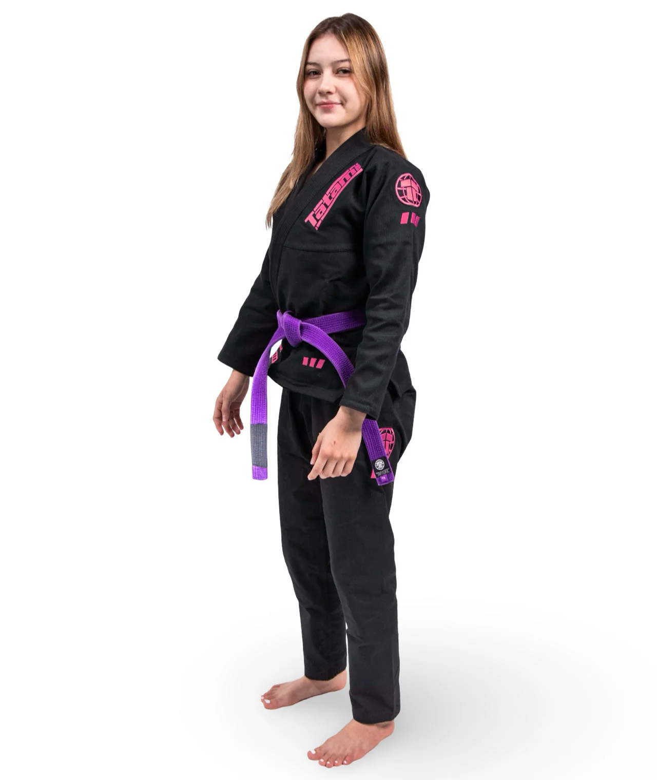 Ladies Pro Series Gi - Black & Wild Rose - Image 2