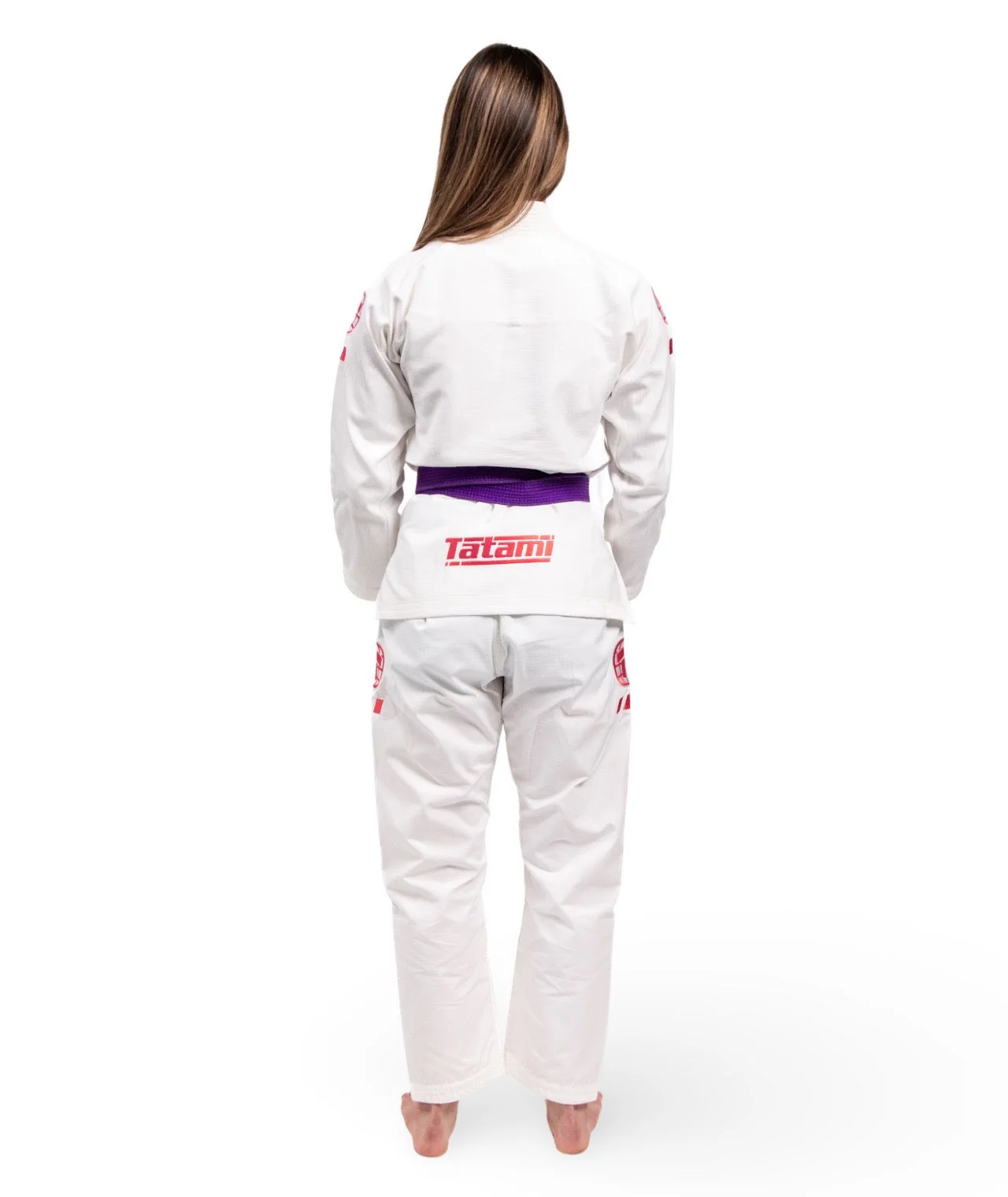 Ladies Pro Series Gi - White & Wild Rose - Image 5