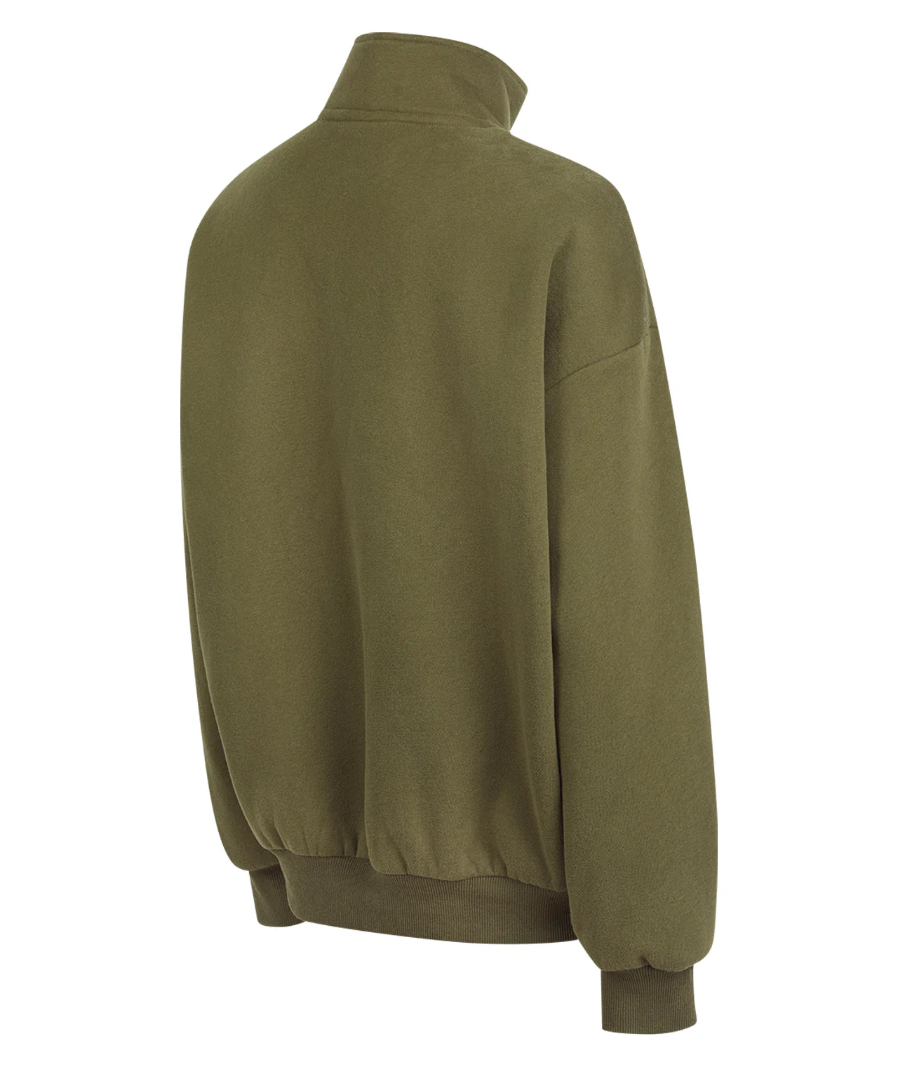 Ladies Quarter Zip Jumper - Khaki - Image 5