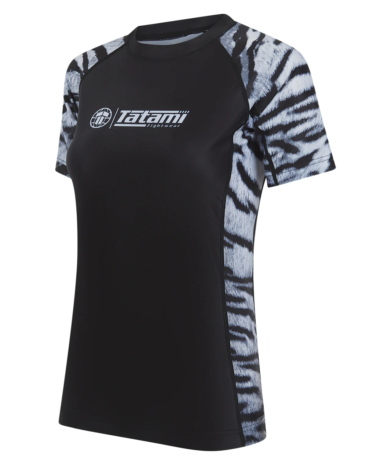 Ladies Recharged Rash Guard - Grey Tiger - Image 3