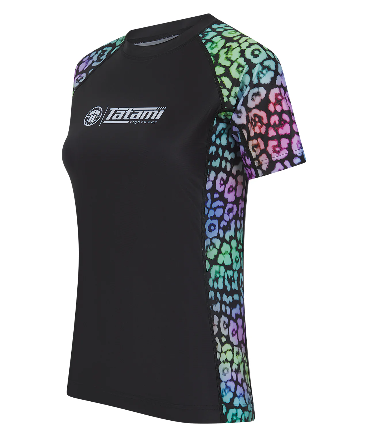 Ladies Recharged Rash Guard - Multi Leopard - Image 3