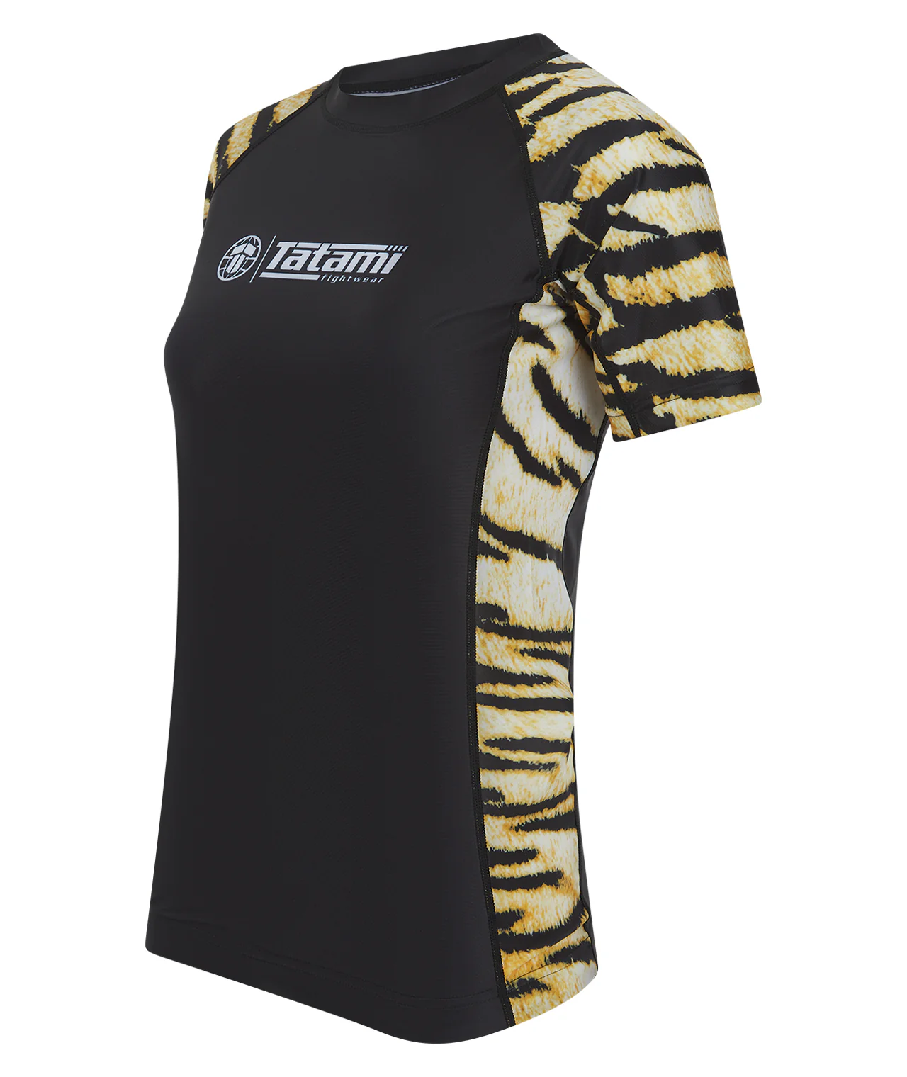 Ladies Recharged Rash Guard - Yellow Tiger - Image 3