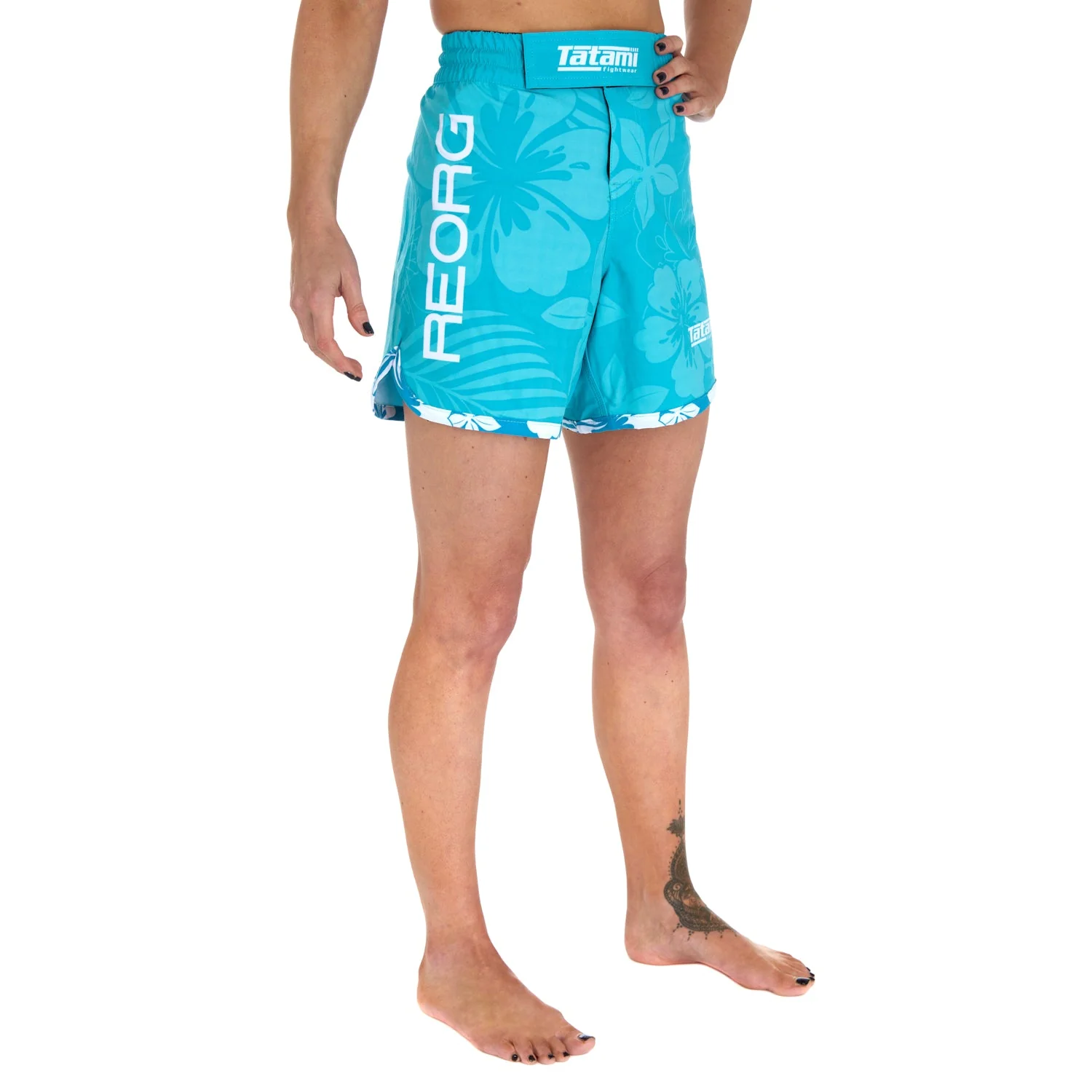 Ladies REORG Hibiscus Grappling Shorts - Image 5
