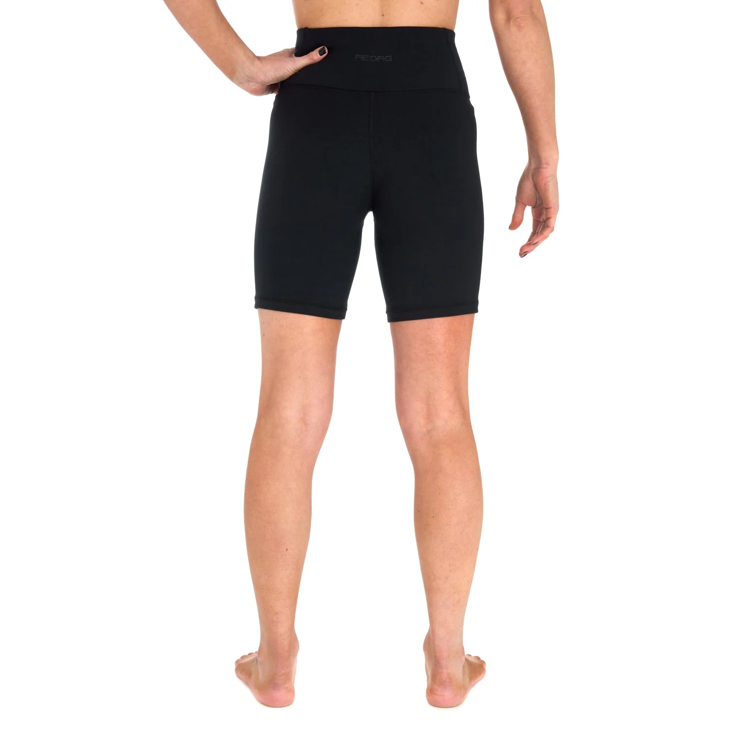 Ladies REORG Pineapple Compression Shorts - Black - Image 3