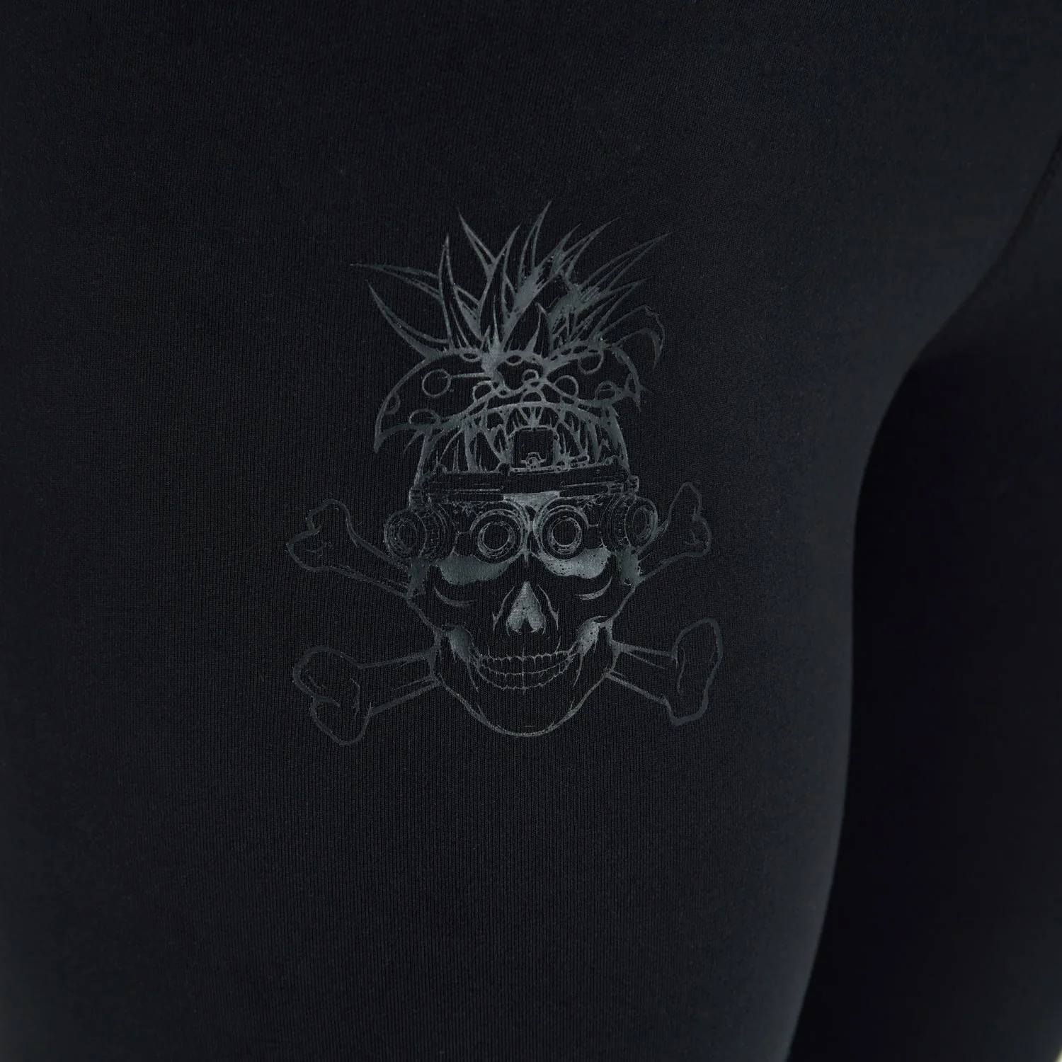 Ladies REORG Pineapple Compression Shorts - Black - Image 6