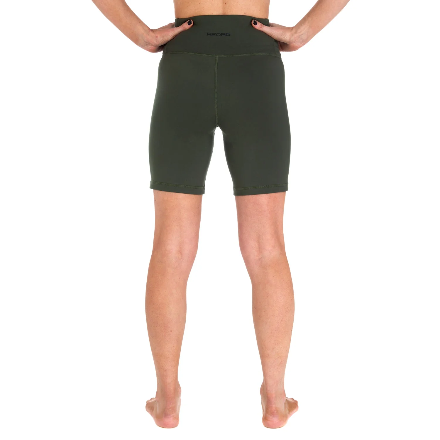 Ladies REORG Pineapple Compression Shorts - Khaki - Image 3