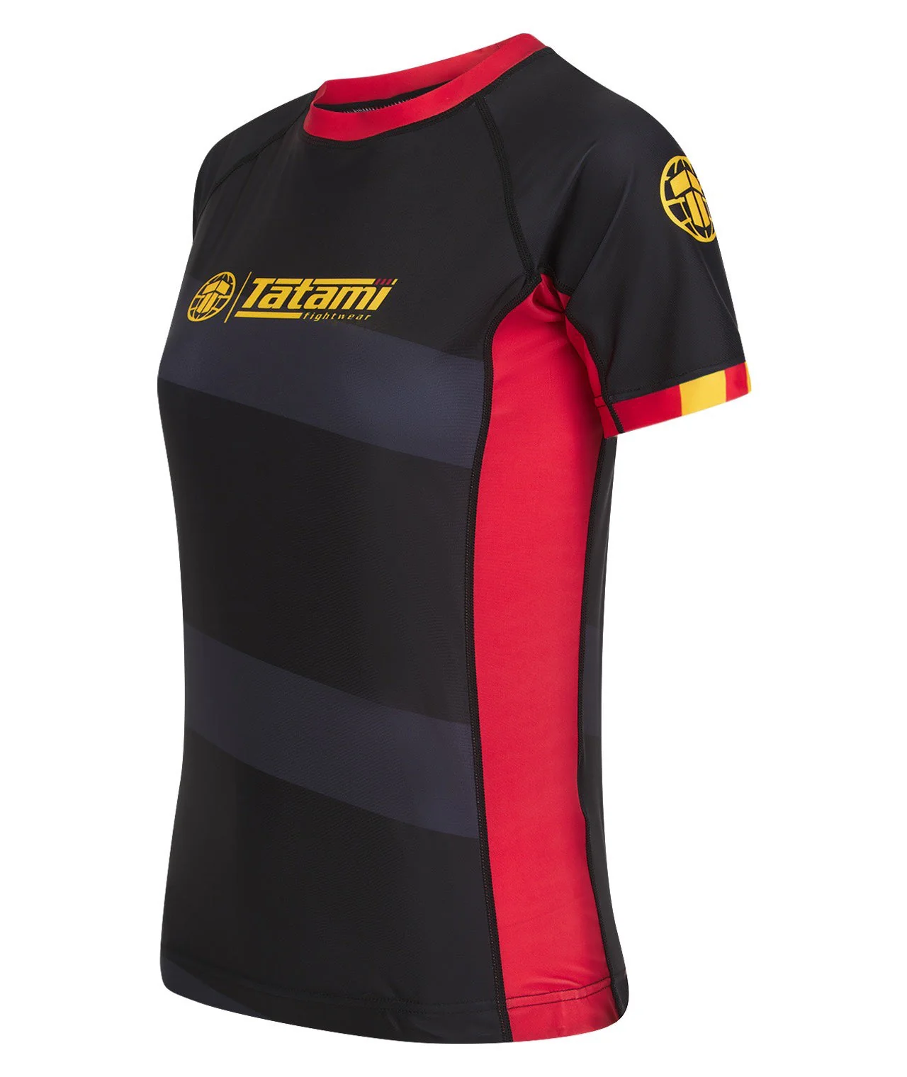 Ladies Tatami Nomad Rash Guard - Black & Red - Image 2