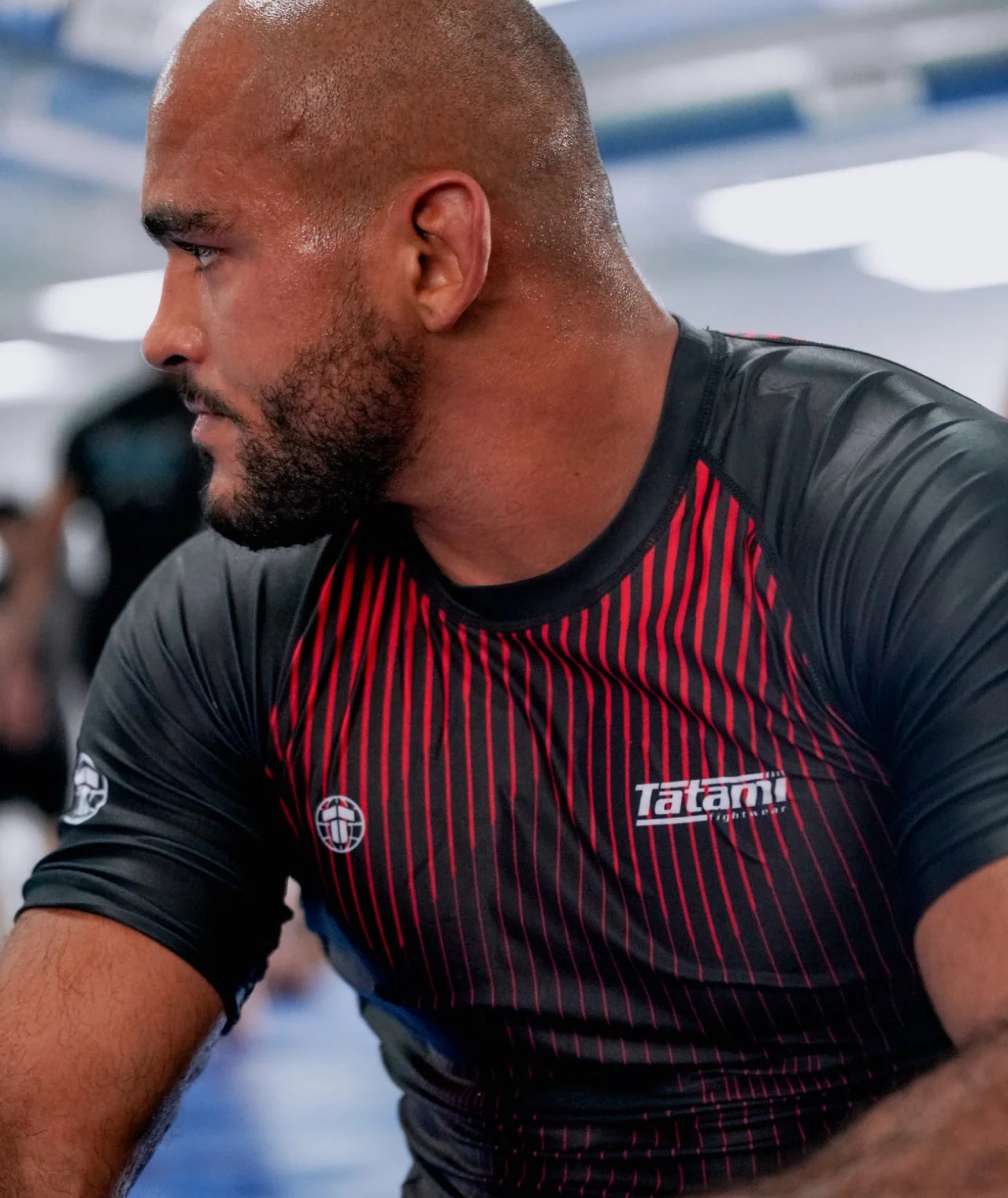 Milan Eco Tech Recycled Rash Guard - Red - Image 6