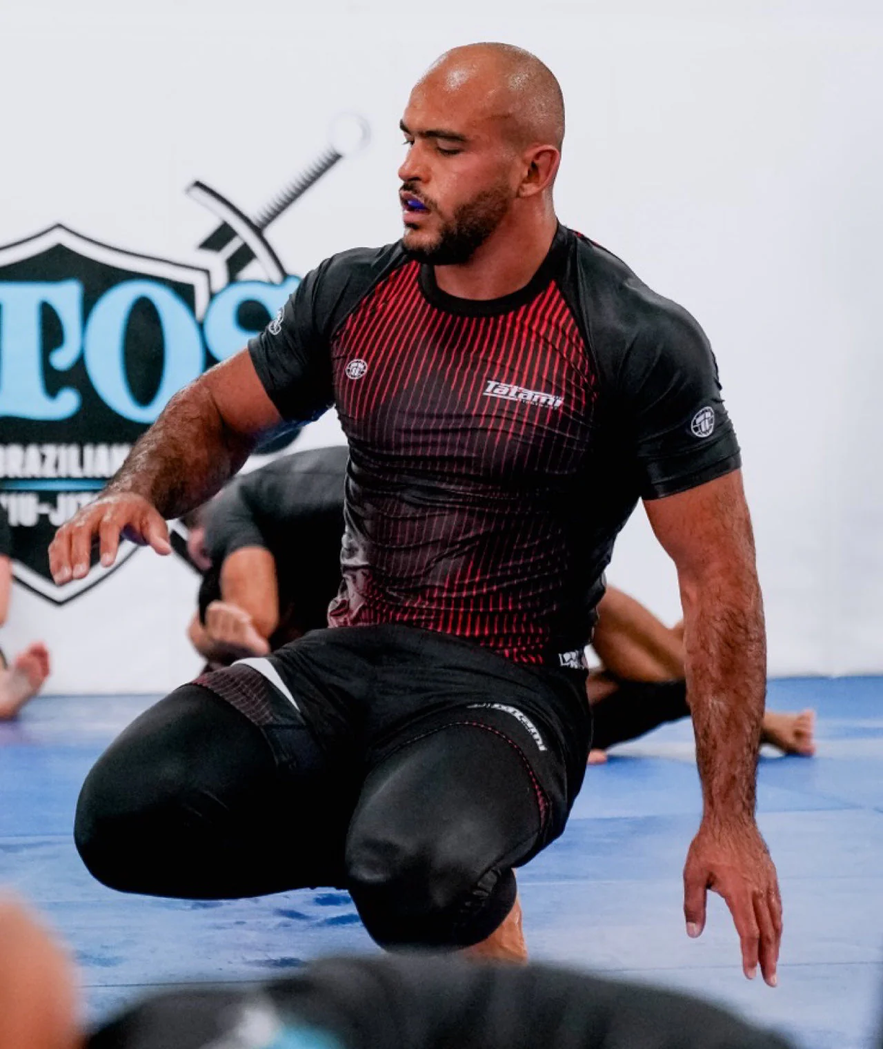 Milan Eco Tech Recycled Rash Guard - Red - Image 7